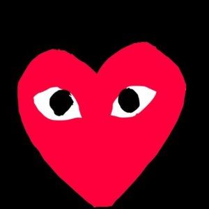 NWT Converse CDG Hidden Heart High Top Sneaker